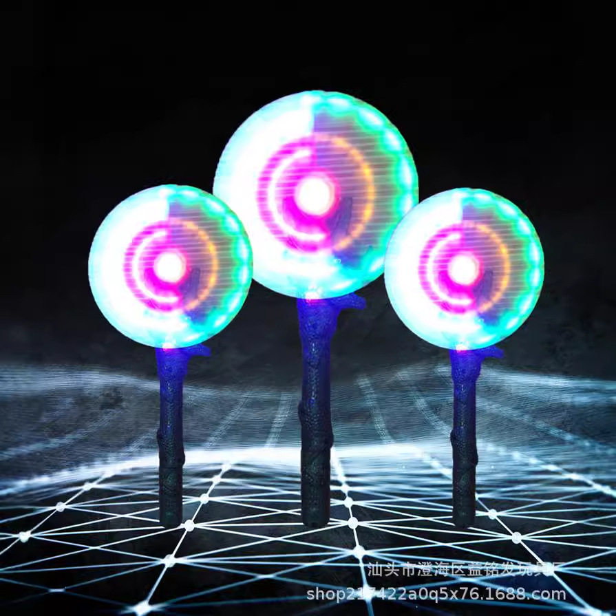 节假日公园玩具七彩音乐闪光