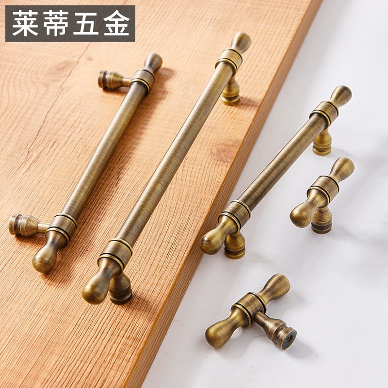 北欧风古铜色轻奢柜门拉手复古