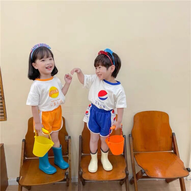 六一童装园服儿童网红恶搞饮料