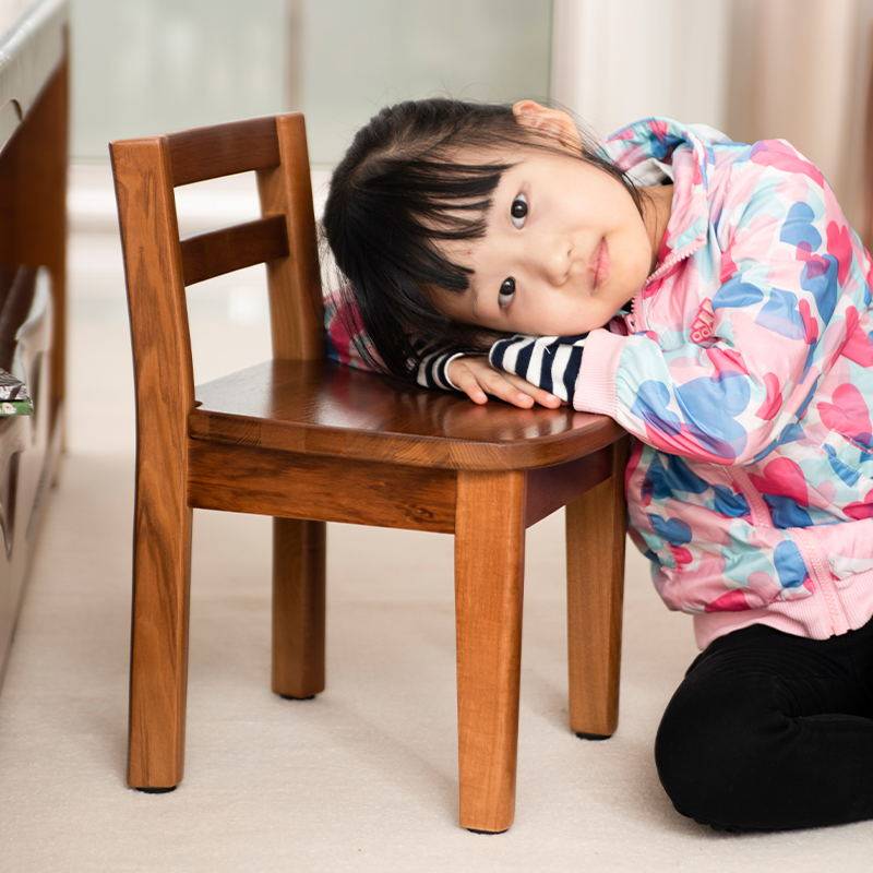 儿童实木小椅子家用学生宝宝吃饭餐桌靠背椅纯实木矮小板凳子防滑