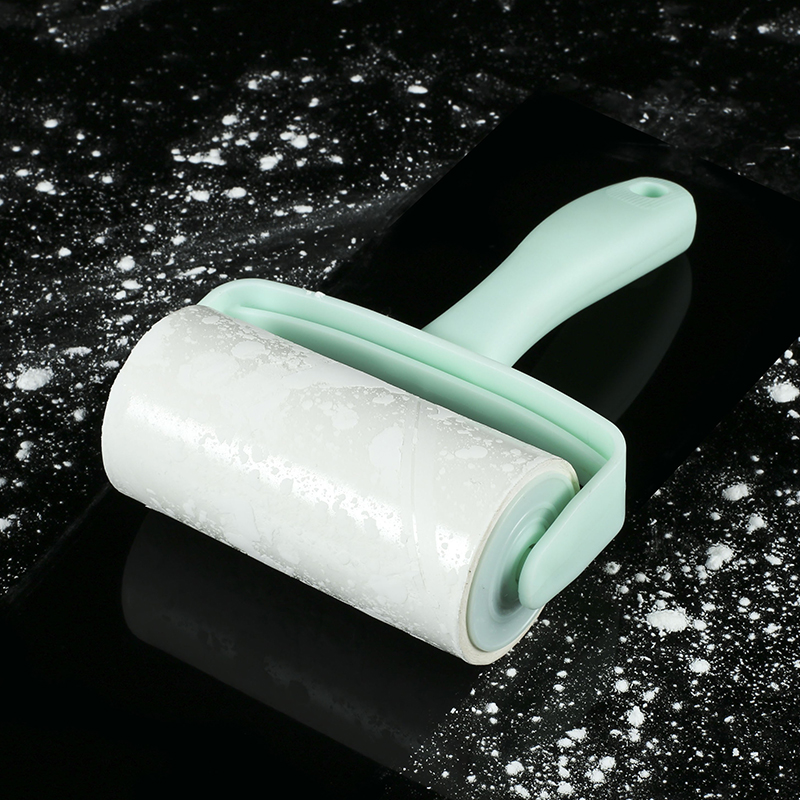 滚筒粘毛器可撕式衣服物粘尘黏灰除毛毡滚刷宠物吸毛替换纸芯10cm