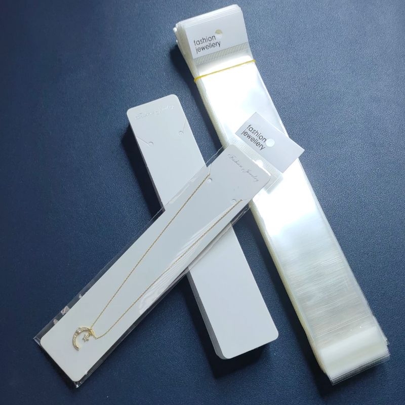 长款白色定制防尘透明可挂项链