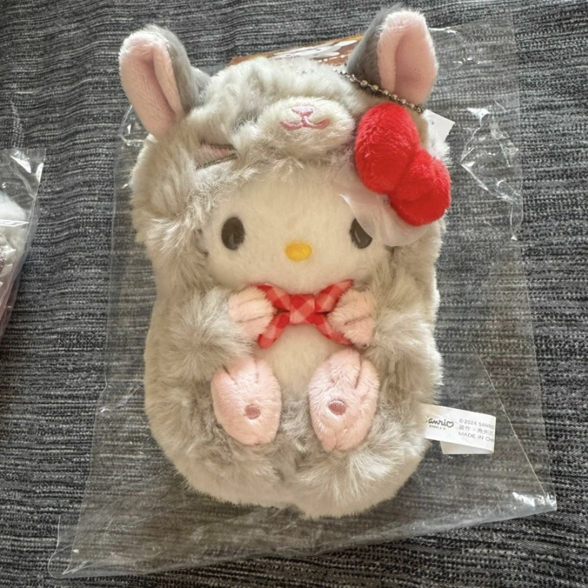 Sanrio三丽鸥 Hello Kitty凯蒂猫 动物森林毛丝鼠 22cm毛绒公仔