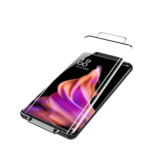 适用opporeno9手机膜reno9pro钢化膜reno9新款oppo曲面+por曲屏0pp0微晶陶瓷膜0pporeno9软opρoreno9十reon9