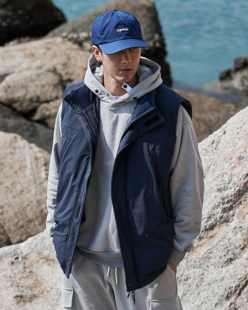 【潮woo专属】tanoxi v011杜邦特氟龙防水白鸭绒日系羽绒马甲背心