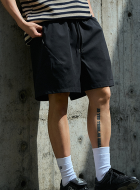 TANOXI JS20「极适」精梳凉感罗马棉休闲短裤五分裤夏季纯色中裤