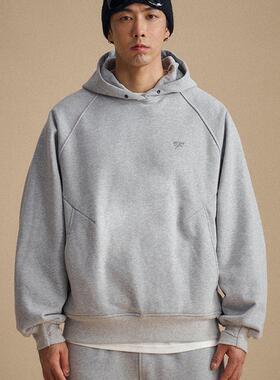 TANOXI  H070「温感」恒温暖皮自发热 水洗刺绣 加绒帽衫连帽卫衣