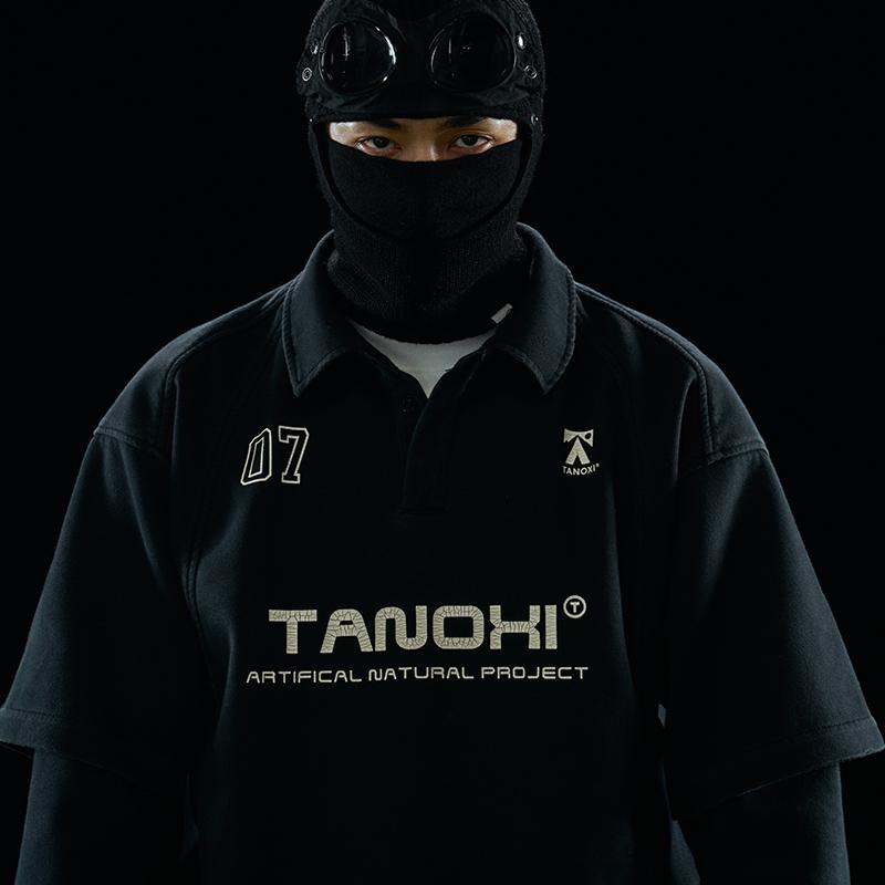 TANOXI春秋冬长袖休闲polo衫