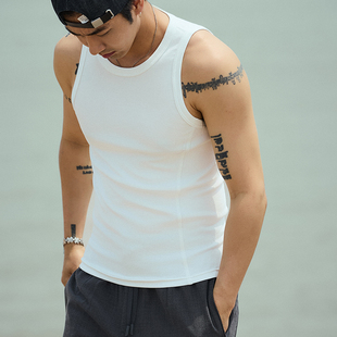 TANOXI V073「极适」优可丝 美式运动健身紧身二道背心居家内衣男