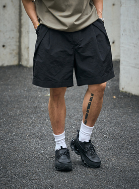 TANOXI P285 凉感锦棉混纺 吸湿速干 CHINO 立体剪裁 休闲短裤