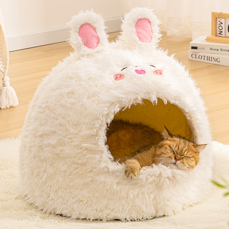 猫窝封闭式四季通用狗窝半封闭