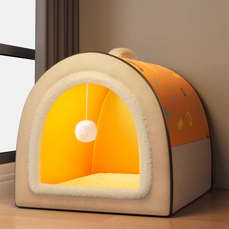 猫窝冬季保暖封闭式猫咪窝猫房子四季通用垫子可拆洗狗狗窝狗帐篷