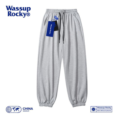 WASSUPROCKY篮球束脚运动长裤男