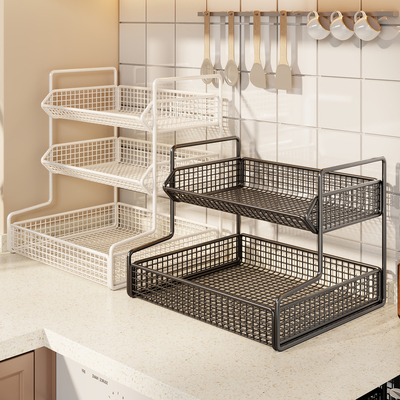 厨房置物架台面收纳蔬菜水果筐桌面放菜筐子多功能多层果蔬菜篮子