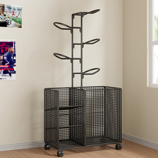 家用篮球收纳架多功能足球体育用品置物架室内多层整理架放球类架