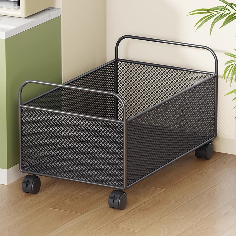 可移动小推车置物架厨房蔬菜收纳筐家用带轮落地多功能果蔬储物架