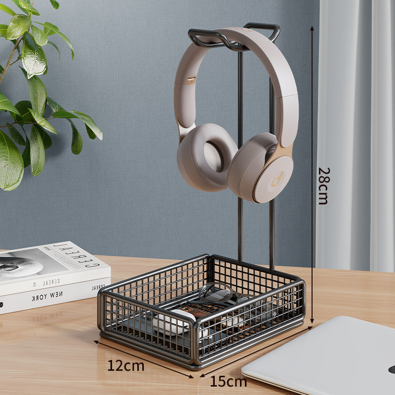 thumbnail for Headphone Stand, Over-Ear Headphone Holder, Creative Desktop Headset Storage Rack, Metal Computer Side Game Controller Hanger, Bluetooth Apple Floating Cooling Sleep Mode Stand, E-Sports Multifunctional Placement Rack