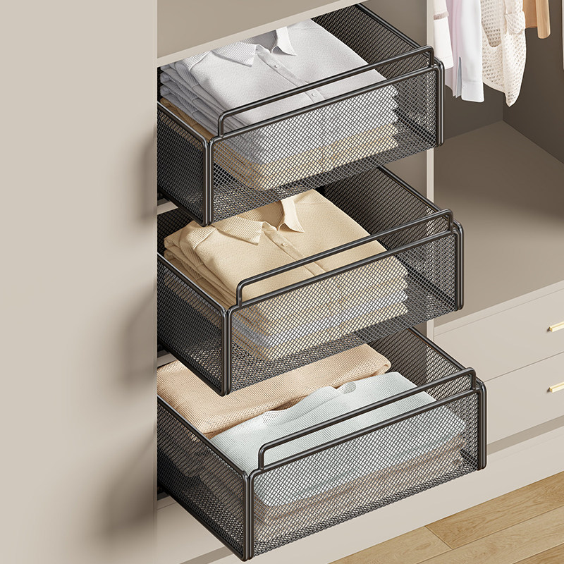 衣柜收纳抽屉式柜分层架家用内衣袜子储物柜整理箱下挂拉篮大容量,基础建材,衣柜拉篮,淘宝优惠券,粉丝福利购,淘宝优惠卷