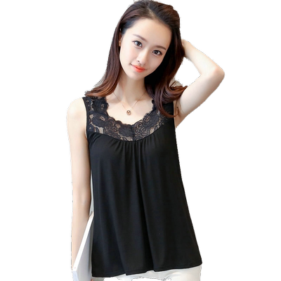 t恤大码宽松显瘦遮肚子吊带背心