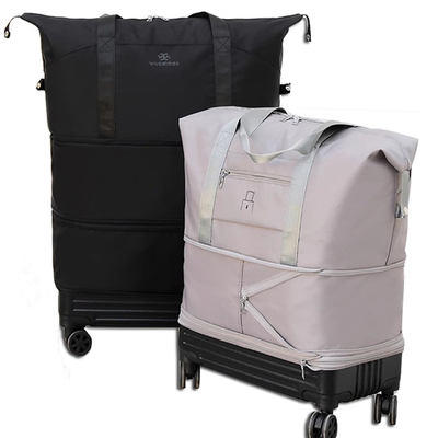 带万向轮的旅行包女大容量轻便拉杆行李包旅游收纳袋可折叠行李箱