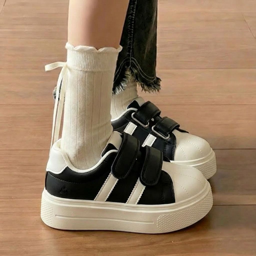 贝壳头ins厚底板鞋女款20