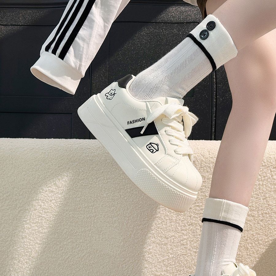 网红爆款贝壳小白鞋女202