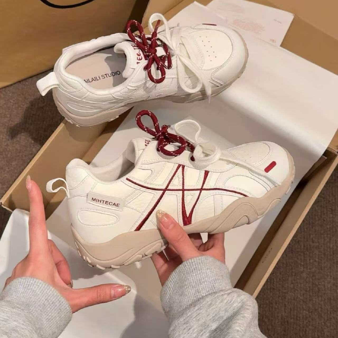 鞠婧祎同款德训鞋女2026图片
