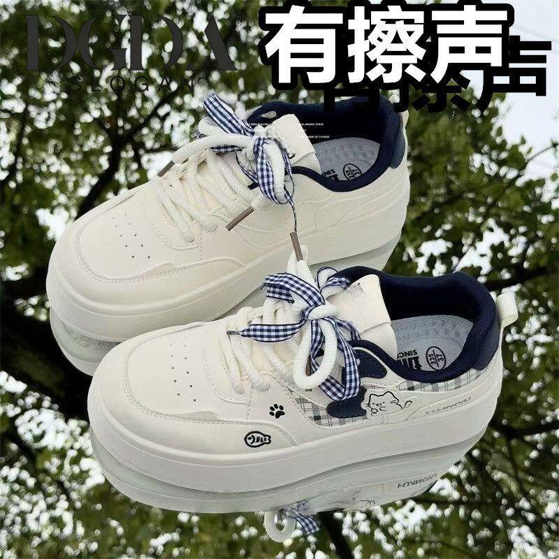 可爱猫咪厚底增高板鞋202