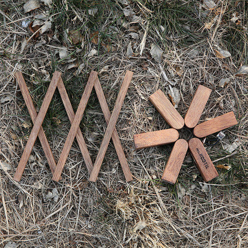 户外露营隔热锅垫实木可折叠