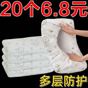 热销一次性枕套旅行枕头加大加厚枕巾隔脏酒店用免洗不织布可携式