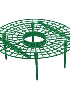 草莓种植托盘架圆形加厚网格绿色一体式懒惰草莓托盘桌椅套装