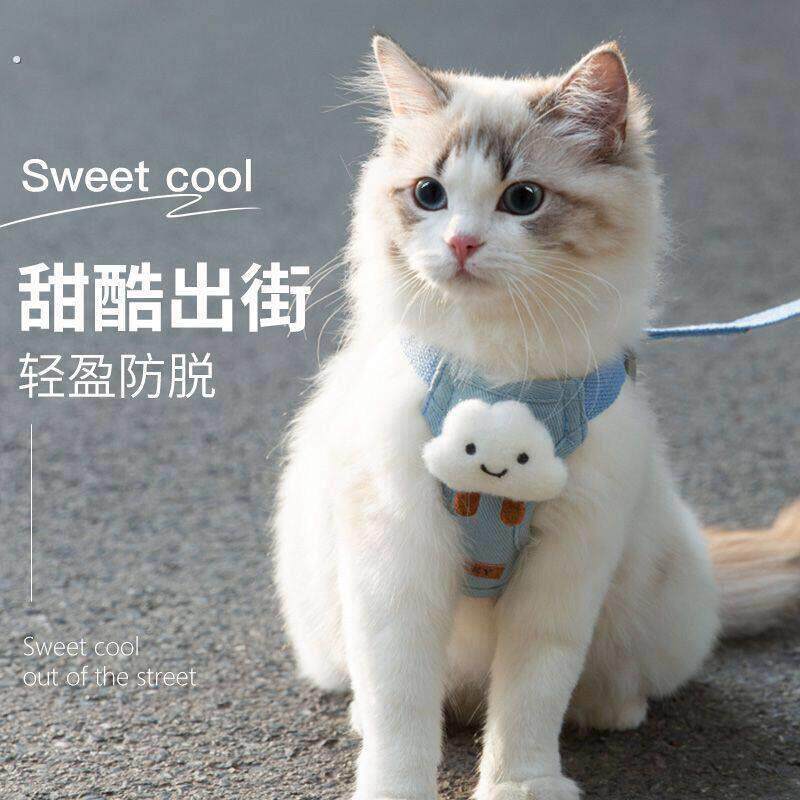 猫咪牵引绳2026新款溜猫绳背心式反光胸背防挣脱猫咪外出专用猫绳