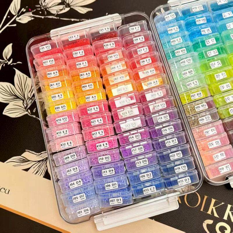 拼豆豆收纳盒米珠配件钻石美甲串珠透明整理饰品分装盒A4塑料套盒,收纳整理,桌面收纳盒,淘宝优惠券,粉丝福利购,淘宝优惠卷