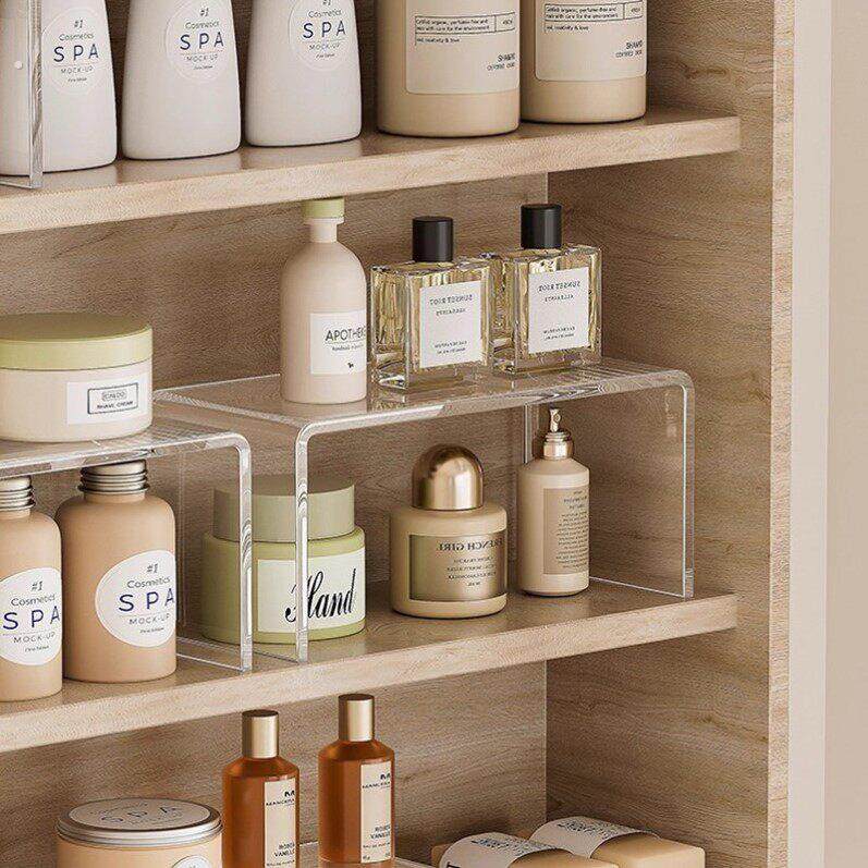 镜柜下收纳盒分层隔板化妆浴室柜分层整理架洗手间镜柜置物架挡