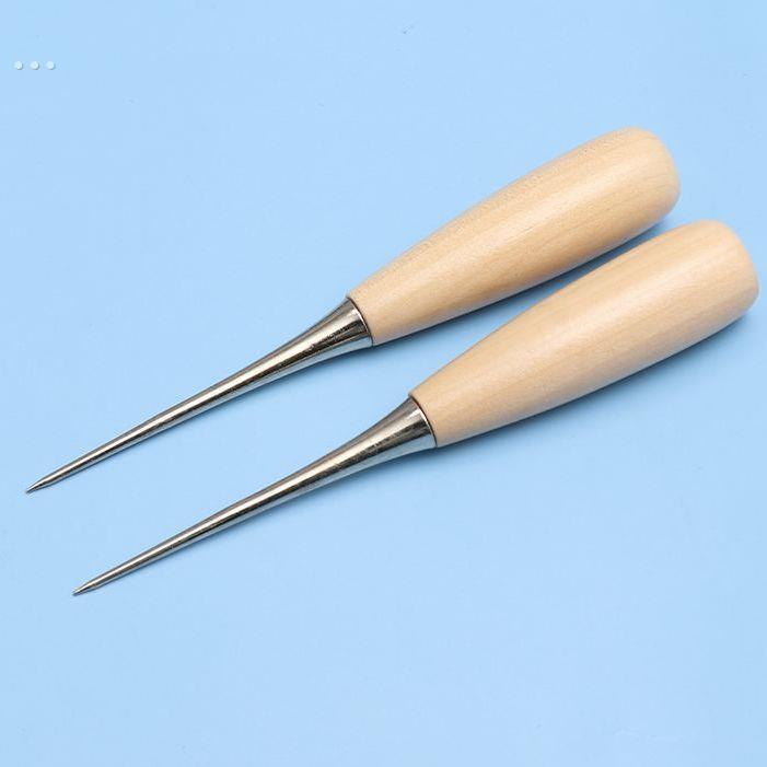 锥子打孔全钢粗柄实心实木大号柄千枚通锥子针皮革工具打眼高硬度