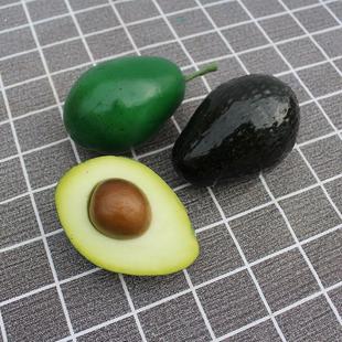 仿真牛油果模型儿童摄影道具超市橱柜展示品假牛油果美术写生道具