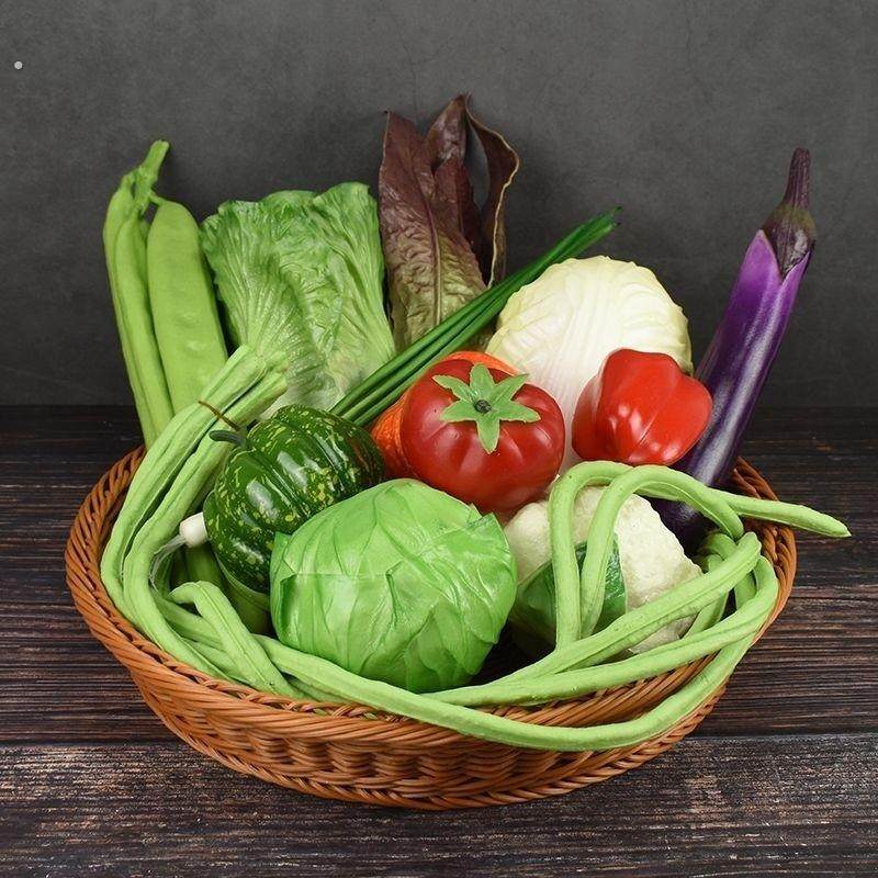 仿真果蔬模型假蔬菜水果摄影道具店铺展示柜装饰儿童玩具仿真一套