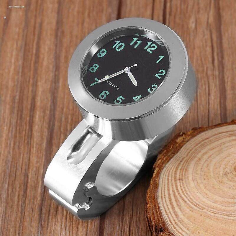 机车车载电子表电动车时钟时间改装户外防水电子钟表温度计黏贴