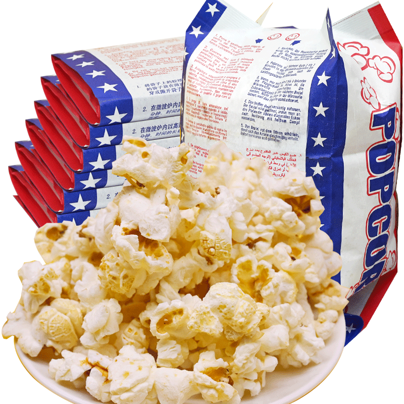 米乐谷微波炉爆米花袋装家用玉米粒奶油商用零食小吃自制休闲食品