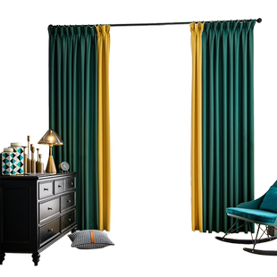 100不透光成品窗帘特价清仓处理客厅卧室滑轨挂钩式定制遮光布料