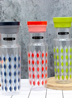 微瑕疵乐扣乐扣水杯便携塑料情侣杯 随手杯户外运动水杯子 HLC692