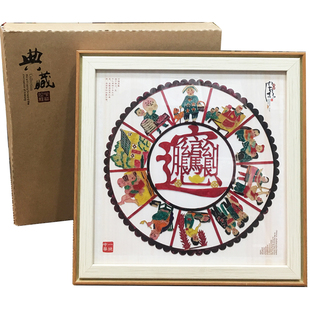2025蛇年皮影摆件手工皮影套装民间工艺品商务礼品可定制生肖龙