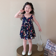 女童套装夏季时尚裙子洋气酷帅夏装无袖网红服装夏款连衣裙时髦