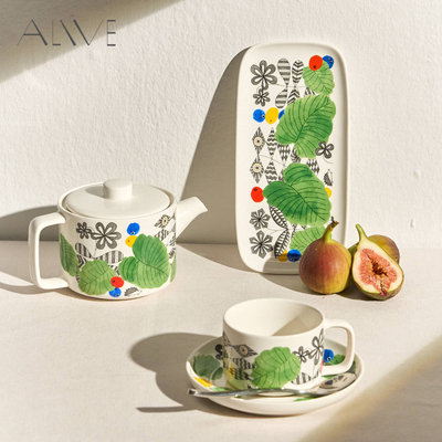 Alive浆果隐士 茶具套装礼盒原创插画陶瓷茶壶茶杯茶碟托盘乔迁礼