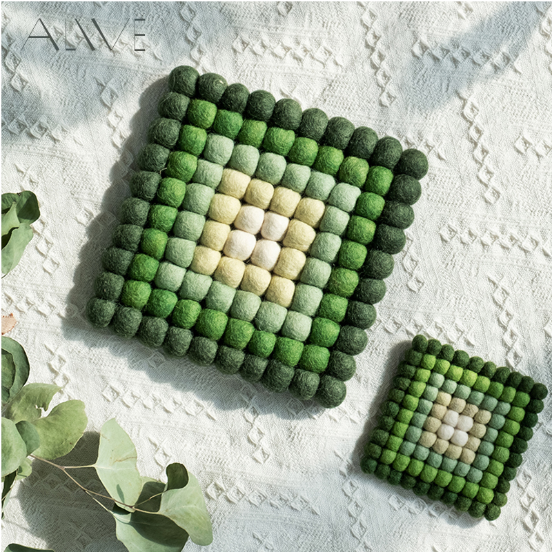 Alive羊毛毡隔热垫防烫杯垫锅垫