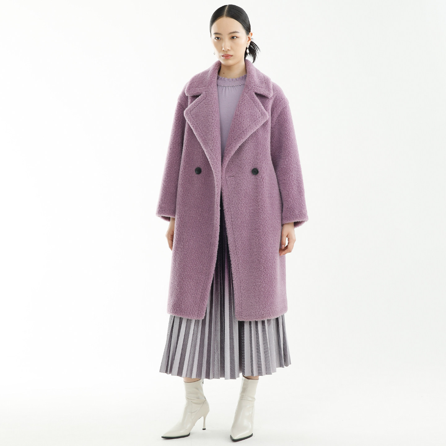 DYBULAFUN/戴布拉芬新款冬季时尚高级感羊毛大衣百搭显瘦毛呢外套