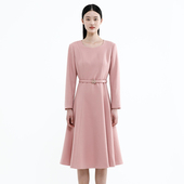 戴布拉芬新款 收腰散摆连衣裙高级感气质收腰显瘦简约大气裙子 冬季