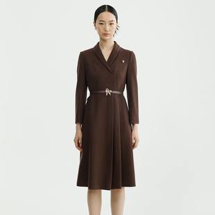 冬季 气质高级感时尚 长袖 连衣裙职业装 大气裙子女 西装 戴布拉芬新款