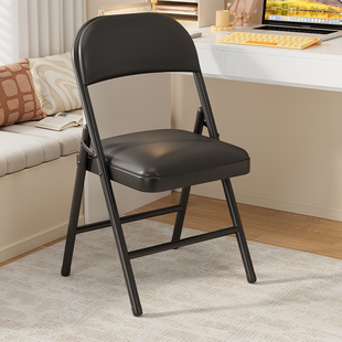 简易凳子家用折叠靠背椅子可携式电脑椅会议椅办公椅餐椅宿舍椅子