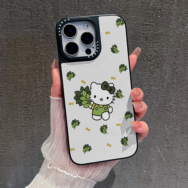 适用于苹果17promax新款iPhone16手机壳华为p80荣耀400刀锋小羊皮小米17柚子叶KT猫opporeno14vivos30三星S25